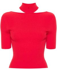 Cult Gaia - Brianna Ribbed Knitted Top - Lyst
