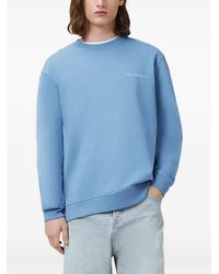 AllSaints - Logo-Embroidered Crew Neck Sweatshirt - Lyst