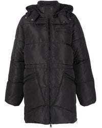 Ganni - Oversized Tech Puffer Midi Jacket - Lyst