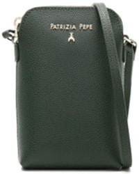 Patrizia Pepe - Logo-appliqué Leather Crossbody Bag - Lyst