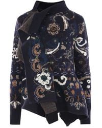 Sacai - Gemusterter Pullover mit Rüschen - Lyst