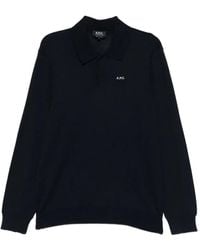 A.P.C. - Langärmeliges Poloshirt - Lyst