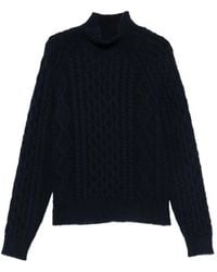 Baracuta - Aran Cable-Knit Sweater - Lyst