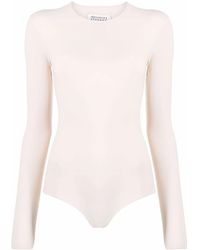 Maison Margiela - Round-Neck Jersey Bodysuit - Lyst