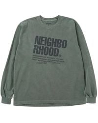 Neighborhood - T-Shirt A Maniche Lunghe Con Logo - Lyst