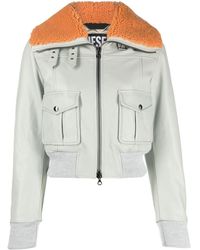 DIESEL Leather jackets for Women | Online Sale up to 70% off | Lyst