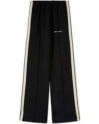 Palm Angels - Wide-Leg Trousers With Contrasting Stripe Detail - Lyst