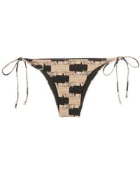 Lenny Niemeyer - Trompe L'Oeil-Print Side-Tie Bikini Bottoms - Lyst