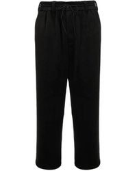 Y-3 - Velvet Drawstring Trousers - Lyst