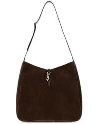 Saint Laurent - Large Le 5 À 7 Suede Tote Bag - Lyst
