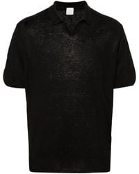 120% Lino - Fine-Knit Linen Polo Shirt - Lyst