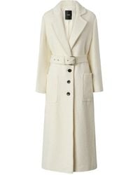 Pinko - Single-Breasted Belted Coat - Lyst