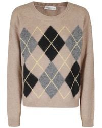 Roberto Collina - Argyle-Pattern Sweater - Lyst