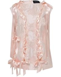 Simone Rocha - Ribbon Brocade Unraveling Top - Lyst