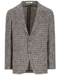 Tagliatore - Houndstooth-Pattern Single-Breasted Blazer - Lyst