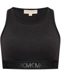 MICHAEL Michael Kors - Logo-Band Sports Bra - Lyst