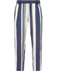 Dolce & Gabbana - Stripe-pattern Straight-leg Trousers - Lyst