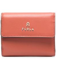 Furla - Small Camelia Tri-fold Leather Wallet - Lyst