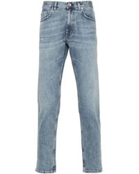 Eleventy - Mid-rise Tapered-leg Jeans - Lyst