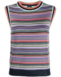 PS by Paul Smith - Sleeveless Knitted Top - Lyst