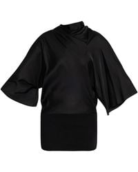 Rick Owens - Top Con Maniche Drappeggiate - Lyst