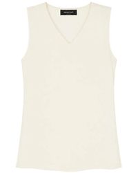 Fabiana Filippi - V-Neck Sleeveless Blouse - Lyst