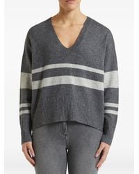 Pennyblack - Naif Striped V-Neck Sweater - Lyst