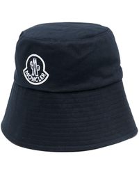 Moncler - Sombrero de pescador con logo bordado - Lyst