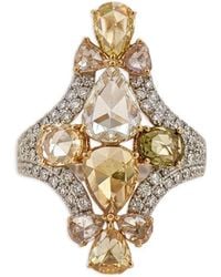 HYT Jewelry - Floral Diamond Ring - Lyst