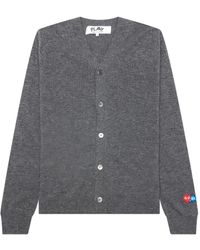 COMME DES GARÇONS PLAY - X The Artist Invader Heart-Patch Cardigan - Lyst