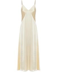 Forte Forte - Pinstripe Satin Slipdress - Lyst