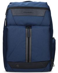 Piquadro - Leather-Trimmed Textured Backpack - Lyst