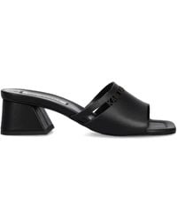 KARL LAGERFELD - Block-Heeled Open-Toe Sandals - Lyst