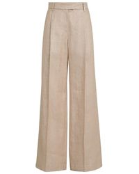 Brunello Cucinelli - Linen-Blend Sparkling Trousers - Lyst