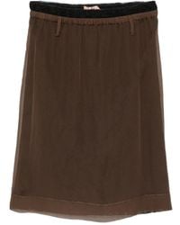 N°21 - Lace-Trim Rock Skirt - Lyst