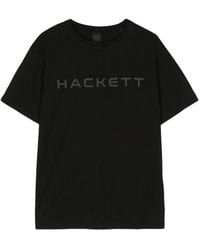 Hackett - T-shirt en coton à logo imprimé - Lyst