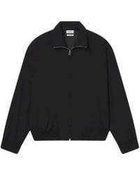 FRAME - Zip-Up Wool Jacket - Lyst