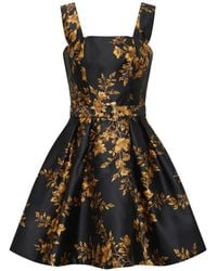 Rebecca Vallance - Gilded Floral Mini Dress - Lyst
