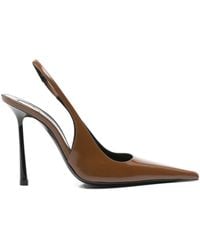Saint Laurent - Vendome Leather Slingback Pumps - Lyst