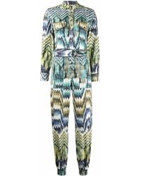 Chufy - Patterned Belted Jumpsuit - Lyst