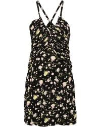 Zadig & Voltaire - Floral-print Ruched Minidress - Lyst