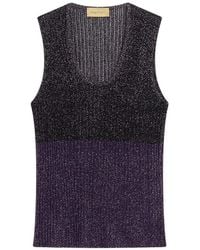 Momoní - Blioa Lurex-Knit Tank Top - Lyst