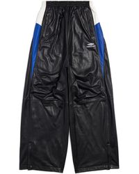 Balenciaga - 3b Sports Icon Leather Track Pants - Lyst