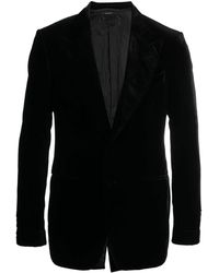 Tom Ford - Single-breasted Velvet Blazer - Men's - Silk/cupro/viscose - Lyst
