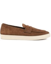 Canali - Penny-Strap Loafers - Lyst