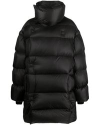 Rick Owens - Funnel-neck Quilted Down Coat - Lyst