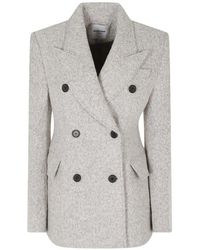 LA PISCINE - Double-Breasted Blazer - Lyst