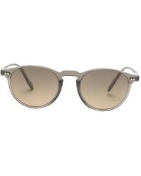 Oliver Peoples - Riley Sun Round-Frame Sunglasses - Lyst