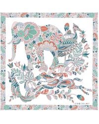 Longchamp - Forêt Silk Scarf - Lyst