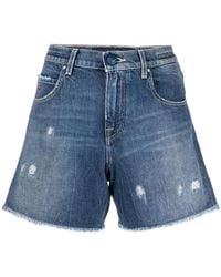 Jacob Cohen - Jeans-Shorts Im Distressed-Look - Lyst